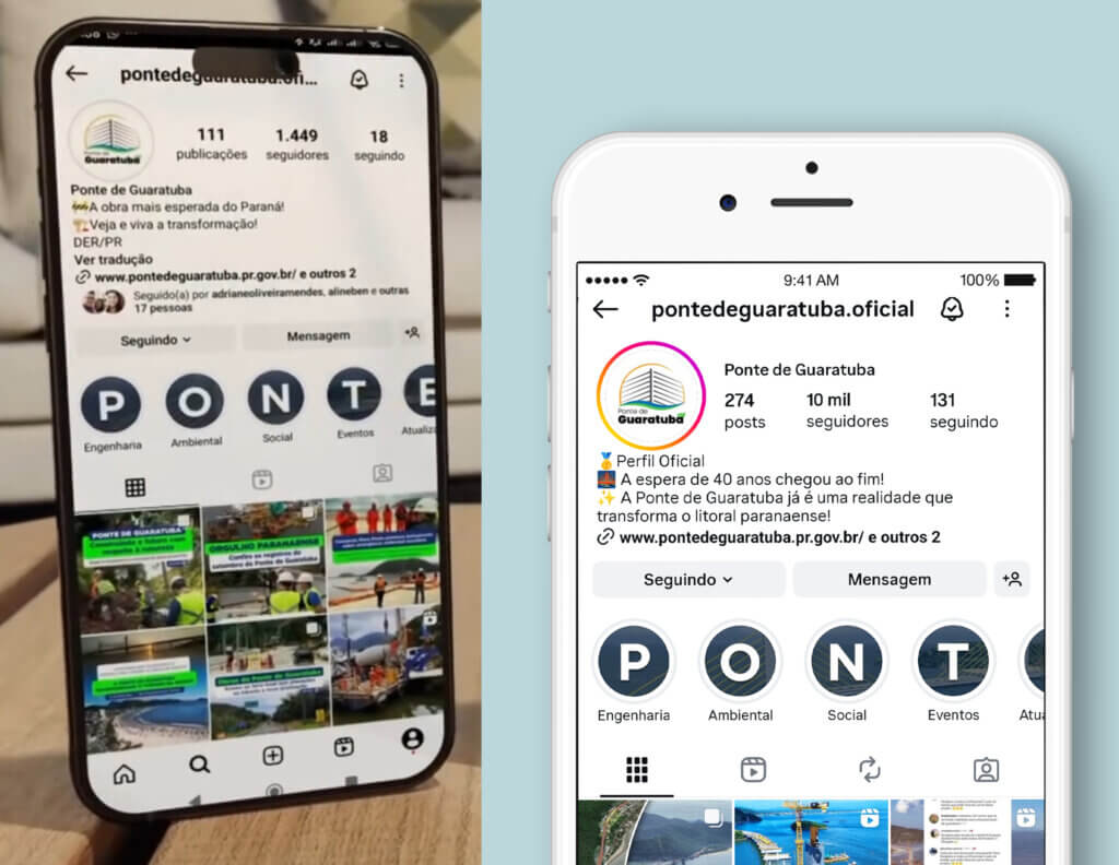 Ponte de Guaratuba: perfil no Instagram alcançou 10 mil seguidores e 1,9 milhão de visualizações orgânicas 4 instagram ponte de guaratuba 10 mil seguidores