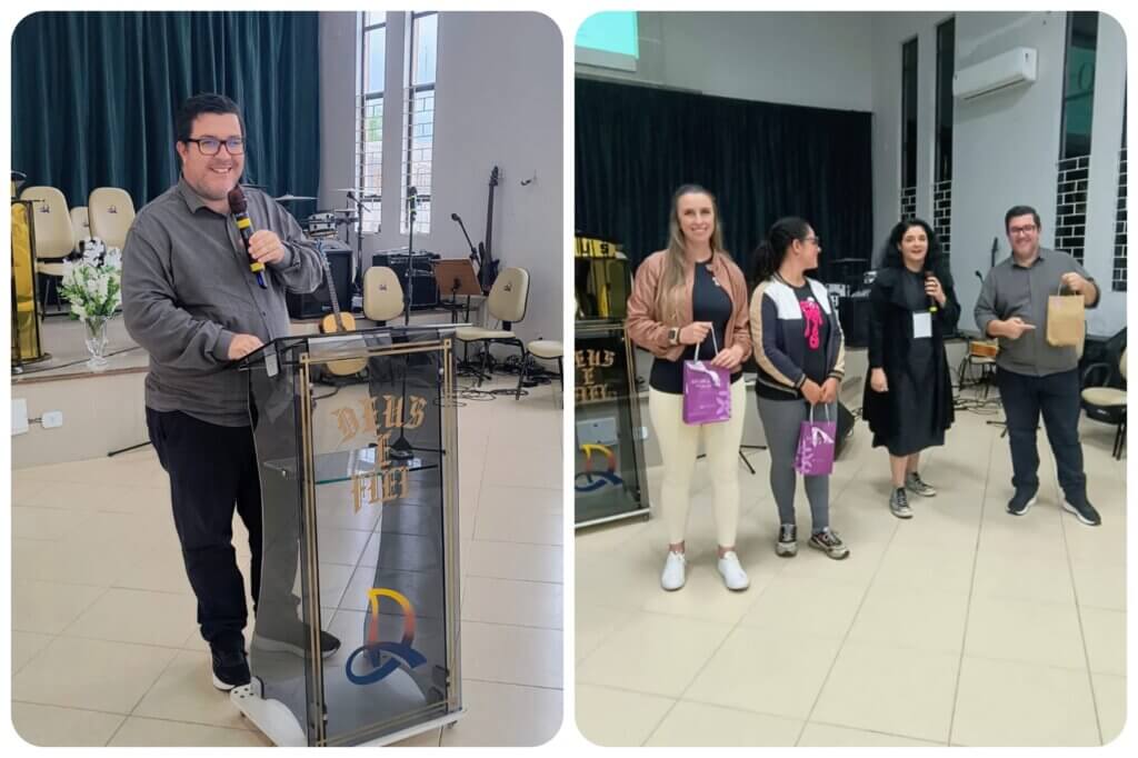 Segurança digital e combate à desinformação foram temas de palestra de Gediel Mendes no evento 60+ Sem Medo 2 gediel na palestra sobre segurança digital e qualidade de vida durante o evento 60+ Sem Medo na Assembleia de Deus em Pontal do Paraná