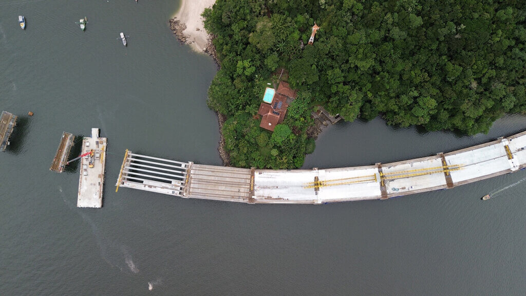 Comunicação da Ponte de Guaratuba: fotos, vídeos e estratégia digital por Gediel Mendes 15 trecho pré-moldado ponte de guaratuba, foto Gediel Mendes